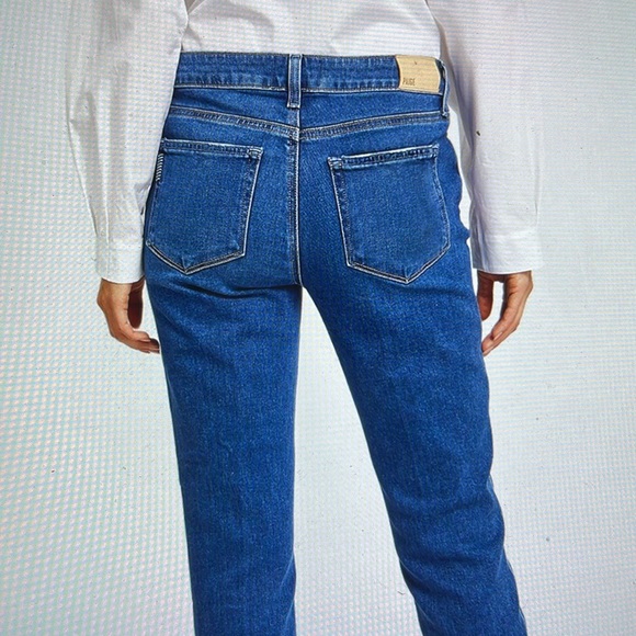 Paige Brigitte Slim Boyfriend Mid-Rise Jean in Roam size 29 - Picture 2 of 13